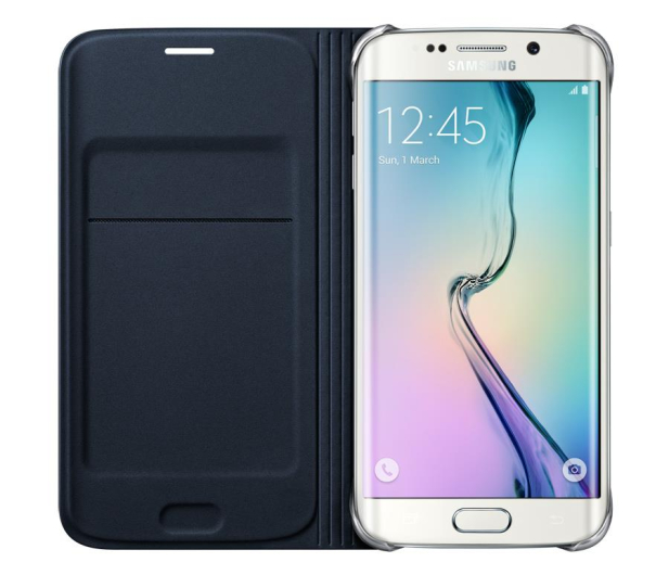 Etui FlipWallet do Samsung Galaxy S6 Edge czarne - 230584 - zdjęcie 3